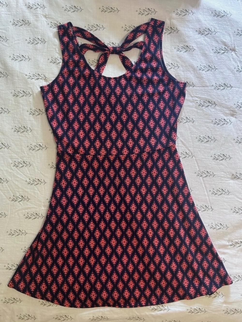Womens Maurices Mini Dress Pink & Blue Size L NWOT